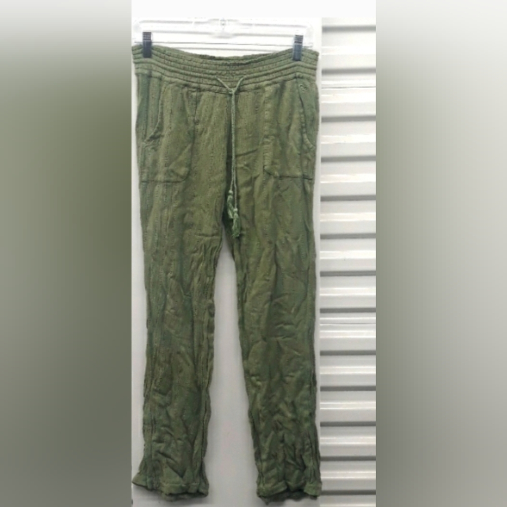 ROXY super soft olive green flowy pants EUC M